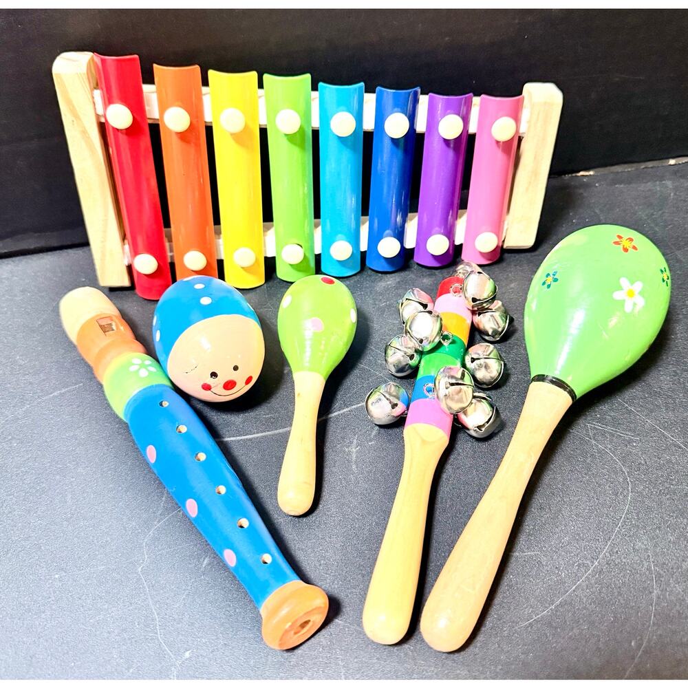 Mixed wood & metal preschool musical
Instruments Montessori music